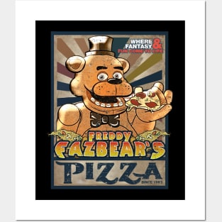 Vintage Freddy Fazbears Pizza Posters and Art